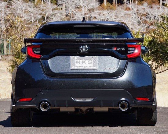 HKS 31030-AT001 (31029-AT010) Super Turbo Muffler Ti URBAN MATTE EDITION titanium cat back exhaust Toyota GR Yaris (Gen 1) (GXPA16) 1.6 G16E-GTS