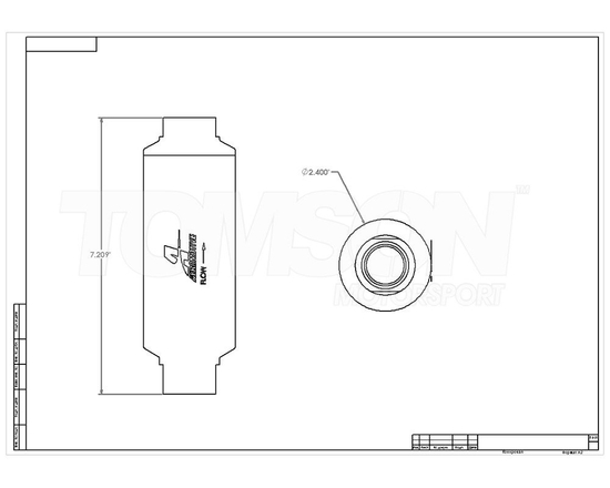 Aeromotive 12639 replacement fuel filter element for Aeromotive 12339 and 12341 filters (10 microns)