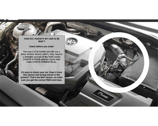 Racingline VWR1200R600E R600 air intake Audi A3 (8V), TT (8S), Q2 , Q3 (F3), Seat Leon (5F), Ateca, Skoda Octavia (5E, 3V), Karoq, Kodiaq, VW Passat (B8), Arteon, T-Roc, Tiguan II, 2.0 TSI/TFSI with MAF sensor (EA888 Gen 3B, MQB) (with foam filter)