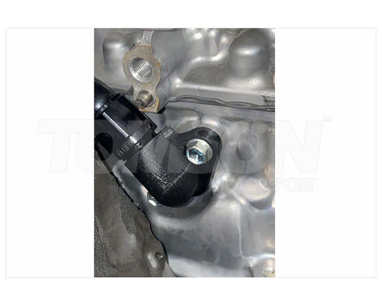Adapter Lamspeed Racing LSR-GRYOD10AN do podłączenia spływu oleju turbosprężarki do miski AN-10 Toyota GR Yaris (Gen 1, Gen 2) (GXPA16), GR Corolla (GZEA14) 1.6 G16E-GTS