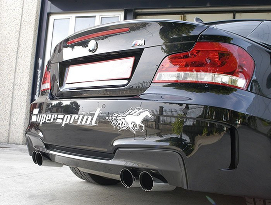 Supersprint cat back exhaust without catalityc converters BMW 1M E82 2011-