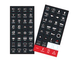 Motec 63044 CAN keyboard inserts, keys, labels