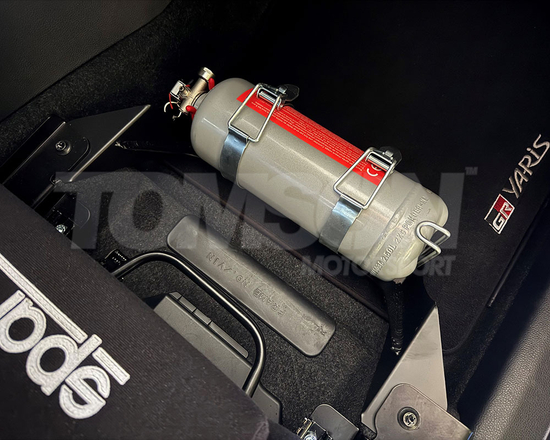 Tomson Motorsport fire extinguisher bracket Toyota GR Yaris (Gen 1, Gen 2) (GXPA16) 1.6 G16E-GTS