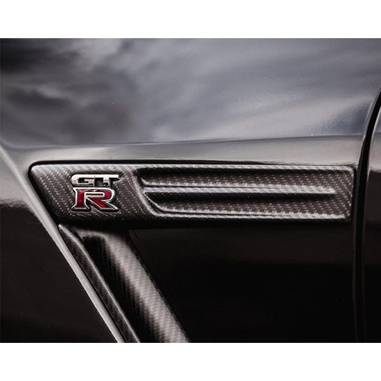 Agency Power AP-GTR-609 carbon fiber front fender logo plate Nissan GT-R R35