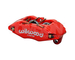 Wilwood 120-12949-RD Forged DPHA 4-pot brake caliper Honda Civic, CRX with OEM 262 mm rotors (front, red)