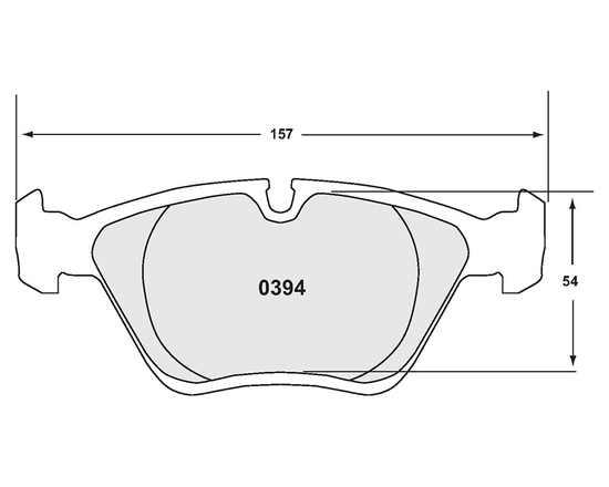 Performance Friction 0394.08.20.44 brake pads 08 compound BMW E87 , E90, E92, E93, E60 (front)