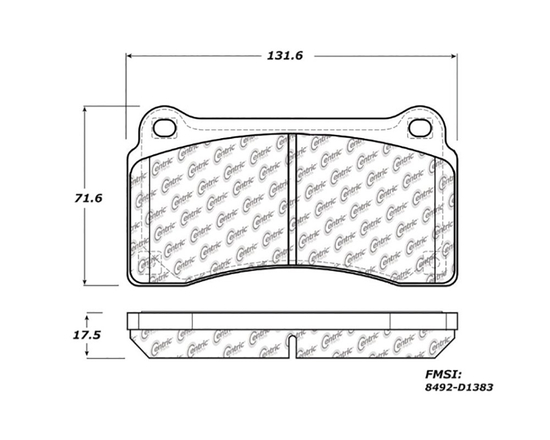 Stoptech 309.13830 Sport compound brake pads Nissan GTR R35 (rear)
