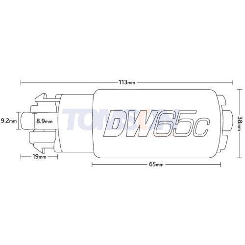 Deatschwerks 9-651-1026 Compact 265LPH In-Tank Fuel Pump