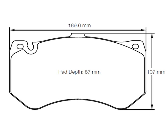 Pagid RSC E8088 brake pads for ceramic discs compound RSC1 Audi RS6 (C7), Mercedes E63 AMG, CLS63 AMG, AMG GTR, SLS (front)