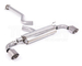 Milltek Sport SSXTY207 non resonated cat back exhaust Toyota GR Yaris (Gen 2) (GXPA16) 1.6 G16E-GTS (titanium brushed tips)