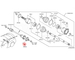 OEM 39606-JF00A rear inner CV joint bolt Nissan GT-R R35 VR38DETT (differential side)