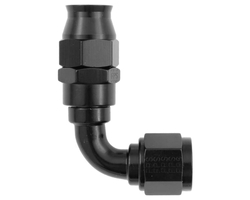 Złączka do przewodu teflonowego Fragola 689006-BL Real Street P.T.F.E. 90° AN-6 (czarna)