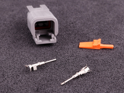 MaxxECU 1907 Connector 2-way pin housing DTM04-2P