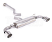 Milltek Sport SSXTY205 non resonated cat back exhaust Toyota GR Yaris (Gen 2) (GXPA16) 1.6 G16E-GTS (polished tips)