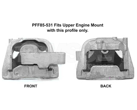 Powerflex PFF85-531BLK Black Edition upper engine mount insert Audi A3/S3 (8P), TT (8J), VW Golf VI / VI R (5K), Golf V / V GTi / V R32 (1K), Jetta V (1K), Passat Typ 3C (B6, B7), Touran, EOS, Skoda Superb