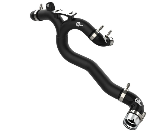 Orurowanie intercoolera AFE Power 46-20508-B BladeRunner 2.5" do 2.75" (Aluminum Hot Charge Pipe) strona gorąca Kia Stinger GT 3.3 V6 (Lambda II RS T-GDi, G6DP) (czarne)