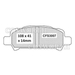 Cosworth CFS3007 Streetmaster brake pads Subaru Impreza GT (rear)