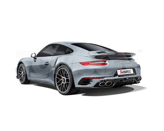 Akrapovic DI-PO/CA/4/G diffuser with titanium tips for S-PO/TI/6H exhaust Porsche 911 Turbo/Turbo S (991.2) (high gloss finish)