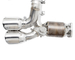 Układ wydechowy Fabspeed Motorsport Valvetronic Supersport X-Pipe ze sportowymi katalizatorami i zaworami Porsche 911 Turbo/Turbo S (991.2) (polerowane końcówki)