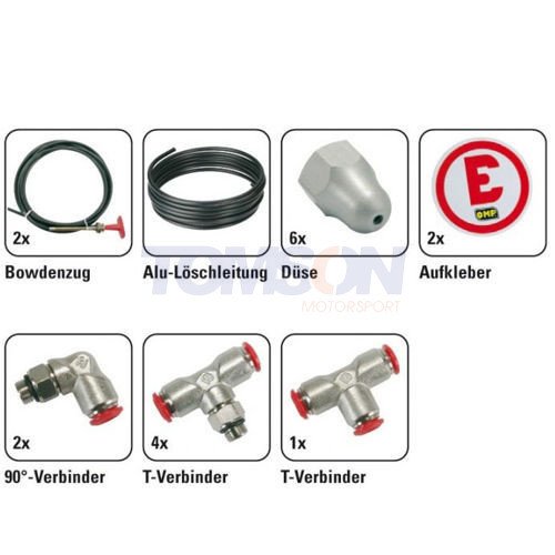 OMP CMSST1 Black Collection mechanical 4.25 Ltr Steel Bottle Fire Extinguisher Kit