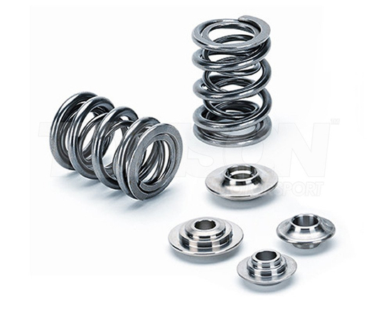 Podwójne sprężynki i talerzyki zaworowe tytanowe Supertech SPRK-2521-2BM-T1 BMW E46 M3 S54B32 (zawory z pojedynczym zamkiem)