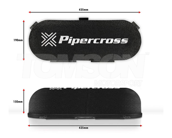 Pipercross C604D PX600 air filter for twin carburettors and throttle bodies