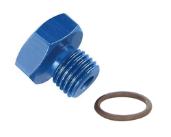 Korek aluminiowy Fragola 481406 ORB-6 z oringiem (niebieski)