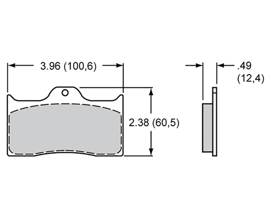 Klocki hamulcowe Wilwood 150-8850K BP10 do zacisków Wilwood 4-tłoczkowych (7112)