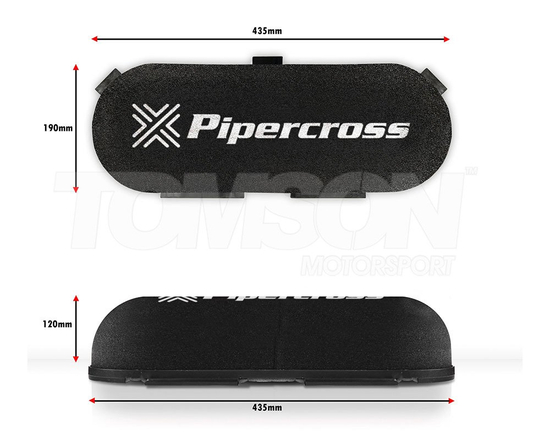 Pipercross C603D PX600 air filter for twin carburettors and throttle bodies