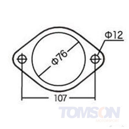 HKS 34001-AK004-1 3 inch exhaust gaskets (2 units)