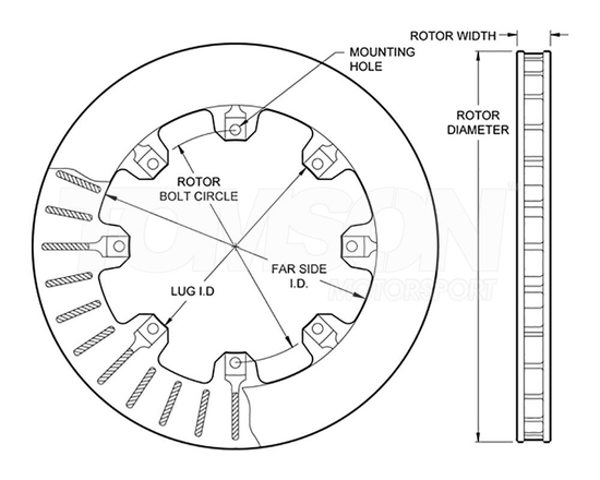 Tarcza hamulcowa Wilwood 160-5843 Ultralite HP32 309 mm