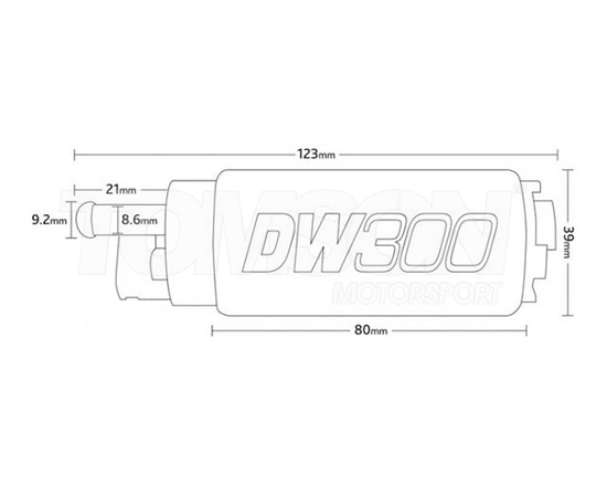 Pompa paliwa Deatschwerks 9-307-1059 DW300 (340LPH) Honda Civic Type R (FK2, FK8) 2.0 Turbo K20C1