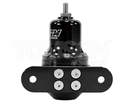 AEM 25-305BK High Capacity universal adjustable fuel pressure regulator inlet 2x AN-6 ORB, return 1x AN-6 ORB (2.76 bar - 8.97 bar)