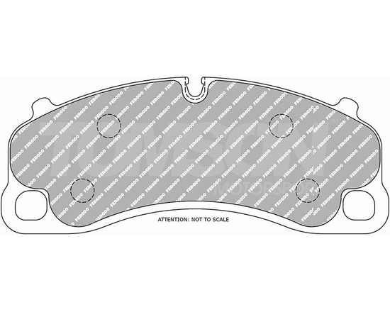 Ferodo FCP4664H DS2500 brake pads Porsche 911 (991) Turbo/Turbo S, GT3 3.8, 911 (991.2) GT3/GT3 RS 4.0, Cayman (981) GT4 3.8 (front)