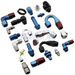 Fragola 231806-BL Series 2000 Pro Flow hose end fitting 180° AN-6 (black)