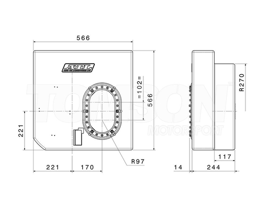 Bezpieczny bak paliwa ATL WC116 / SA-AA-220 Well Cell (Saver D-cell) 60L (z homologacją FIA)