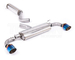 Milltek Sport SSXTY203 resonated cat back exhaust Toyota GR Yaris (Gen 2) (GXPA16) 1.6 G16E-GTS (burned titanium tips)