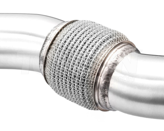 RM Motors 931102+931103S downpipe without catalityc converter with connecting pipe with muffler Toyota GR Yaris (Gen 1) (GXPA16) 1.6 G16E-GTS