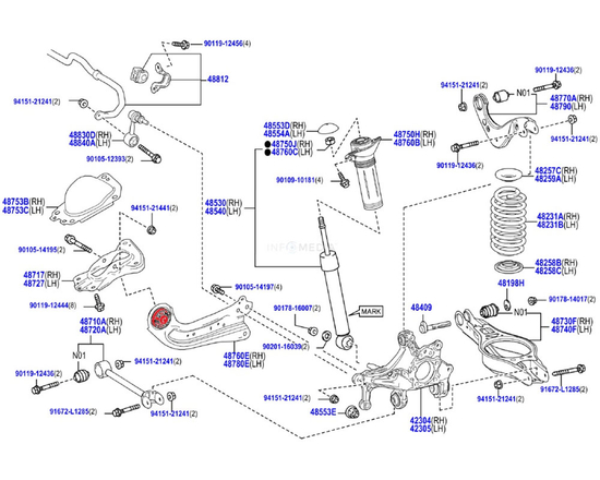 Verkline WAS-620 alloy spherical rear trailing arm insert kit Toyota GR Yaris (Gen 1, Gen 2) (GXPA16) 1.6 G16E-GTS