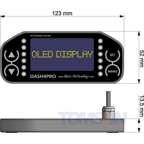 Wyświetlacz Race Technology Dash 4 PRO LCD
