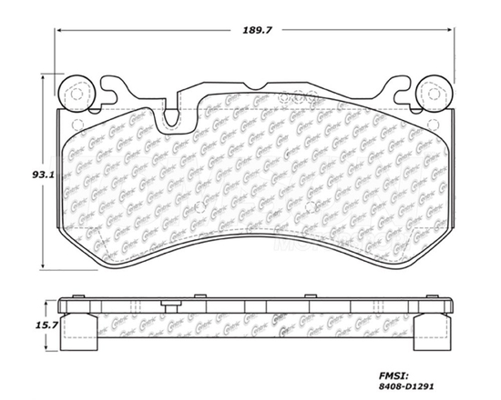 Klocki hamulcowe Stoptech 308.12910 mieszanka Street Audi RS7, Mercedes AMG GT, SLS, C63, CLK63, E55, E63, G63, GLE63 AMG (przód)