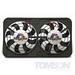 Flex-A-Lite 104468 410/420 Dual 12 inch Puller Auto Electric Fans 2500 CFM