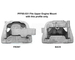Powerflex PFF85-531BLK Black Edition upper engine mount insert Audi A3/S3 (8P), TT (8J),  VW Golf VI / VI R (5K), Golf V / V GTi / V R32 (1K), Jetta V (1K), Passat Typ 3C (B6, B7), Touran, EOS, Skoda Superb