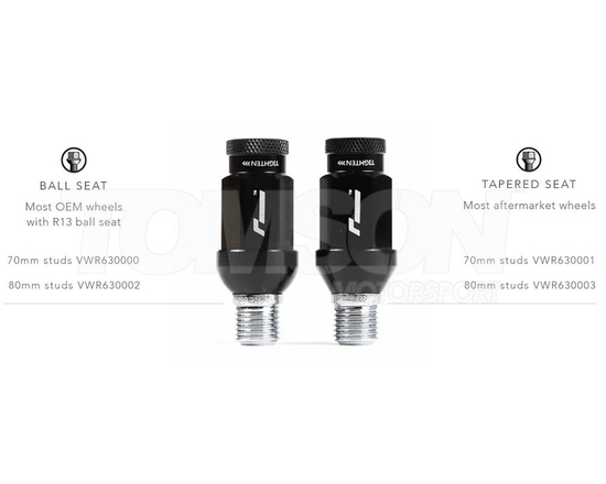 Racingline VWR630002 stud and nut conversion kit (80 mm lenght, ball seat) VW, Audi, Seat, Cupra, Skoda (MQB Evo / MQB / A5-platform)