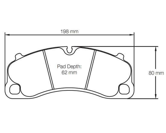 Klocki hamulcowe Pagid RSL E4924 mieszanka RSL1 Porsche 911 (991) GT3/GT3 RS, 911 (991) Turbo, Cayman GT4 (przód)