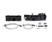 Mishimoto MMOC-RS-16BK oil cooler kit without thermostat Ford Focus RS Mk3 2.3 EcoBoost (black)