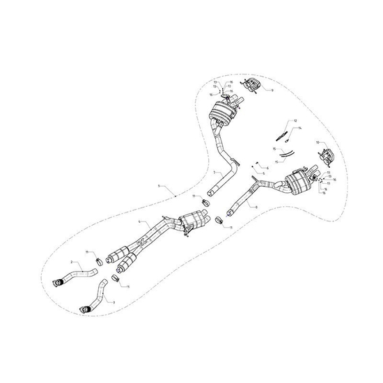 Układ wydechowy cat back Akrapovic Evolution S-AU/TI/4H Audi RS7